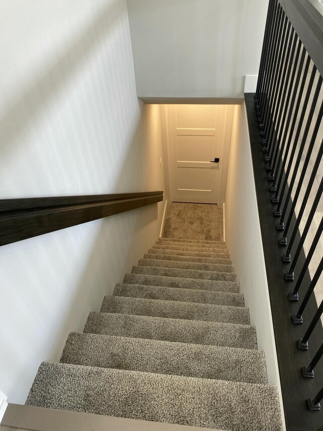 view of stairway
