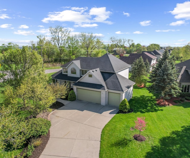 view from above of property