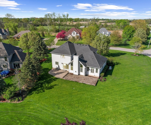 aerial perspective of suburban area