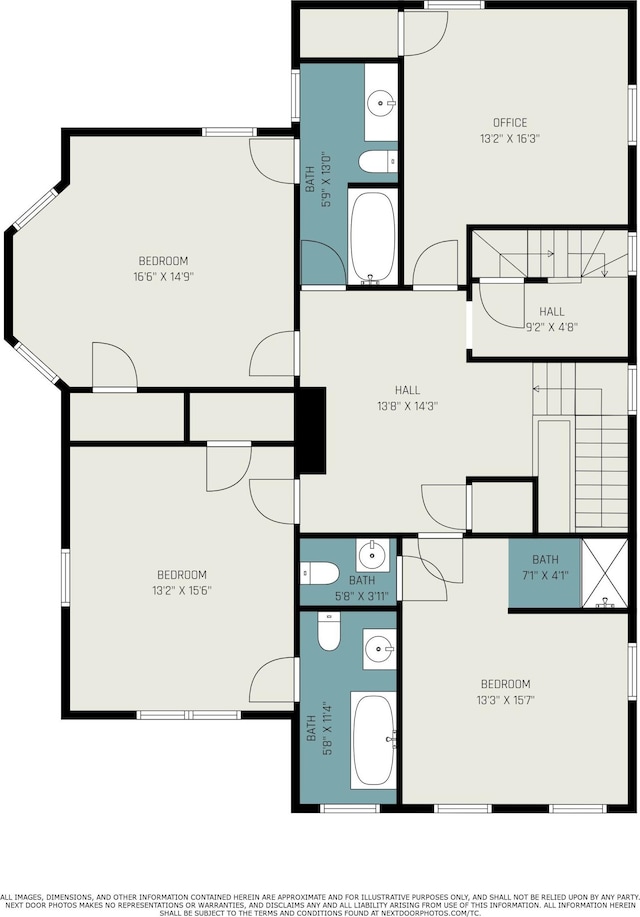 210 E St, Three Rivers, MI 49093 - floor plan / room layout