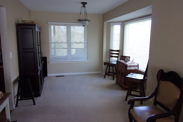 3163 W Ridge Ct, Commerce Twp, MI 48390 - sitting room with light carpet and baseboards