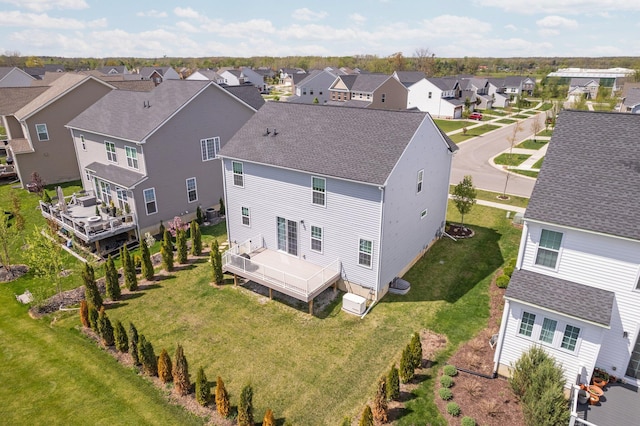 aerial view of residential area