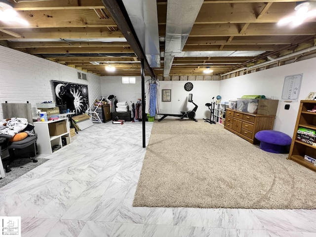 9304 Orchard Ct, Davison, MI 48423 - view of unfinished basement