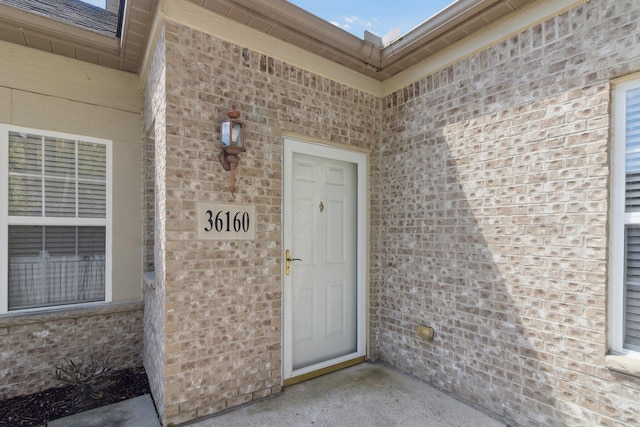 36160 Abbey Dr, Westland, MI 48185 - entrance to property featuring brick siding
