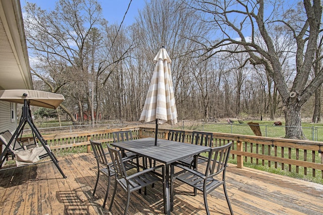 50427 M 51 N, Dowagiac, MI 49047 - deck with a fenced backyard and outdoor dining space