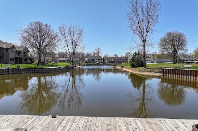 8439 Shoshoni Pass, Pigeon, MI 48755 - dock with a water view and a residential view