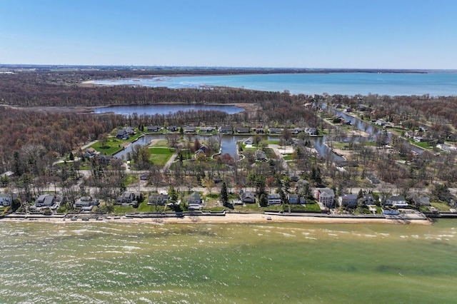 8439 Shoshoni Pass, Pigeon, MI 48755 - aerial view of property and surrounding area with a large body of water