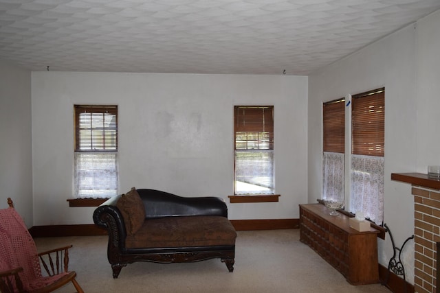503 Michigan Ave, Sturgis, MI 49091 - sitting room with plenty of natural light, carpet flooring, and baseboards