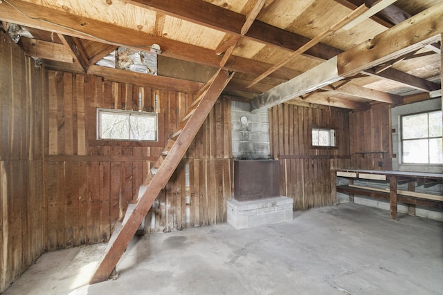 923 Maple St, Ludington, MI 49431 - basement with stairs