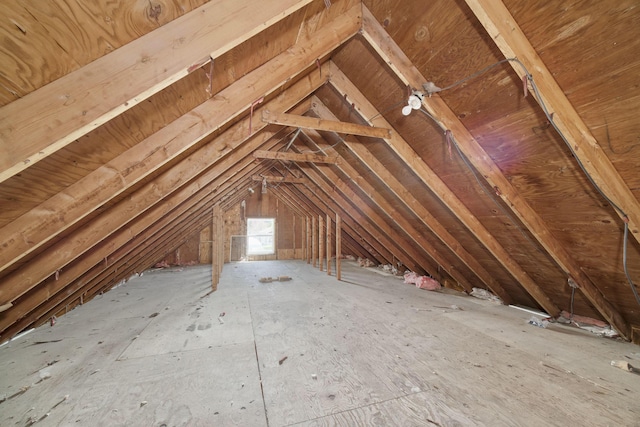 923 Maple St, Ludington, MI 49431 - view of unfinished attic