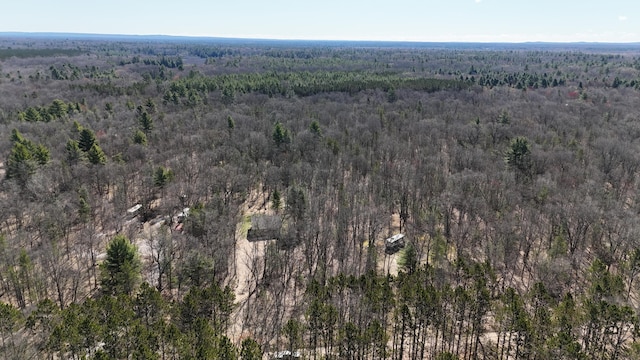2073 Gunn Rd, Manistee, MI 49660 - aerial view of property's location featuring a heavily wooded area