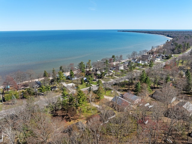 bird's eye view of a large body of water