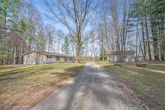 19251 Indian Dr, Paris, MI 49338 - view of asphalt driveway