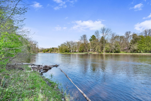 19251 Indian Dr, Paris, MI 49338 - water view featuring a heavily wooded area