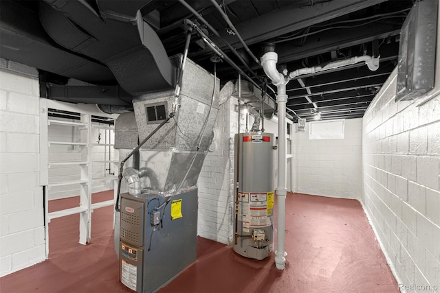 19327 Sunset St, Detroit, MI 48234 - below grade area with gas water heater