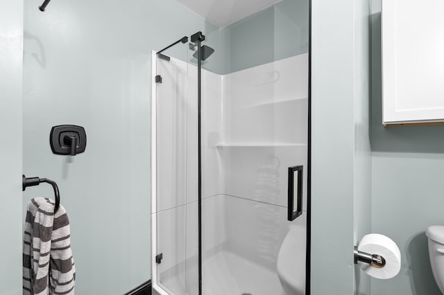 137 Wiltshire Ave, Battle Creek, MI 49015 - full bathroom with a stall shower and toilet