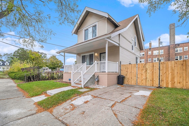 208 Hill St, Highland Park, MI 48203 - view of front of property featuring a porch