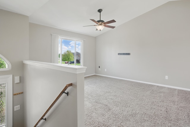 4127 Stone Post Rd, Newport, MI 48166 - carpeted spare room featuring healthy amount of natural light, ceiling fan, and baseboards
