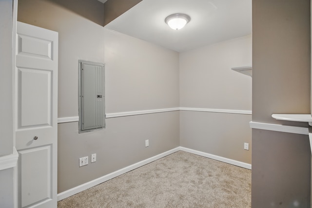 4127 Stone Post Rd, Newport, MI 48166 - carpeted empty room with electric panel and baseboards