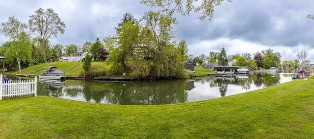 841 Driburg Dr, Commerce Twp, MI 48390 - water view featuring fence
