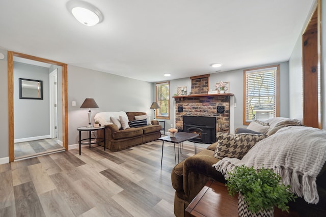 5780 Elvira, Pinckney, MI 48169 - living room featuring light wood finished floors and baseboards