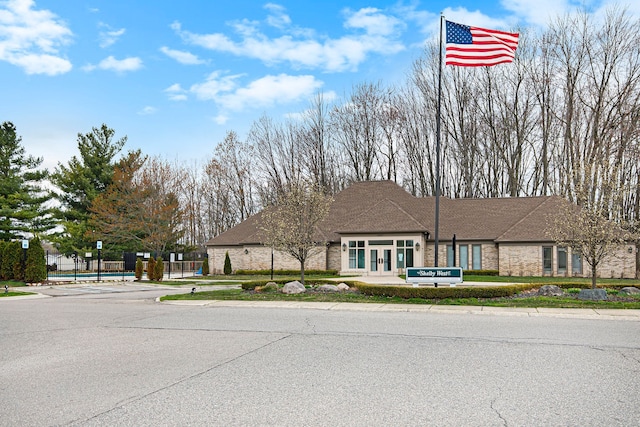12346 Quail Ct, Shelby Twp, MI 48315 - view of front of house with french doors
