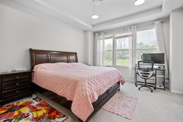 4814 Cranston Rd Unit 86, Canton, MI 48188 - bedroom with carpet, baseboards, and a tray ceiling