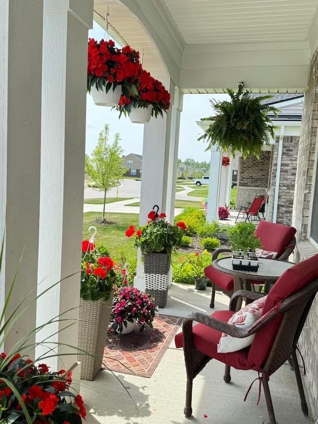 4814 Cranston Rd Unit 86, Canton, MI 48188 - balcony featuring covered porch