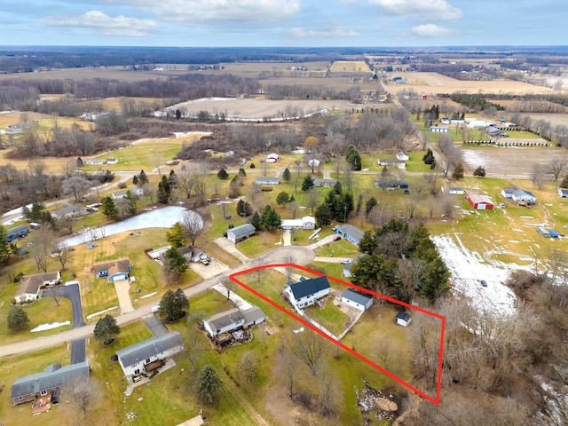 839 Rolling Meadows Dr, Quincy, MI 49082 - view of property location with property parcel outlined