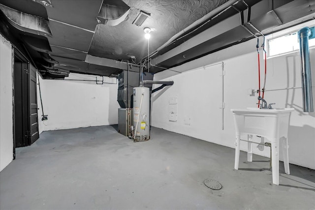 16585 Sunderland Rd, Detroit, MI 48219 - basement with gas water heater