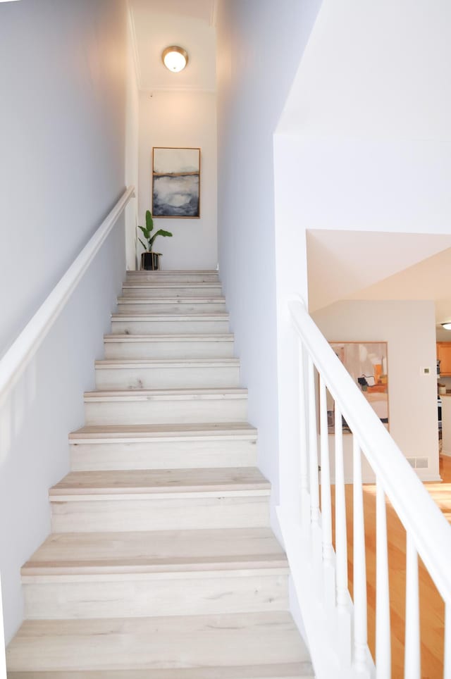 view of stairs