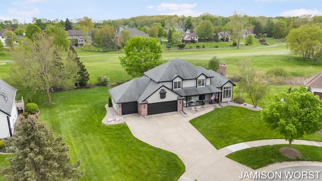 aerial view of property and surrounding area