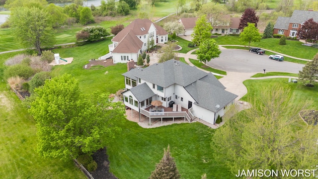 view from above of property