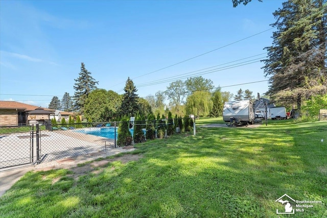 view of property's community featuring a pool