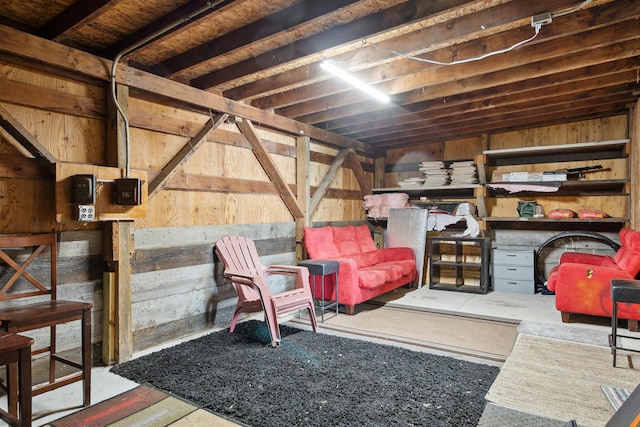 view of storage room
