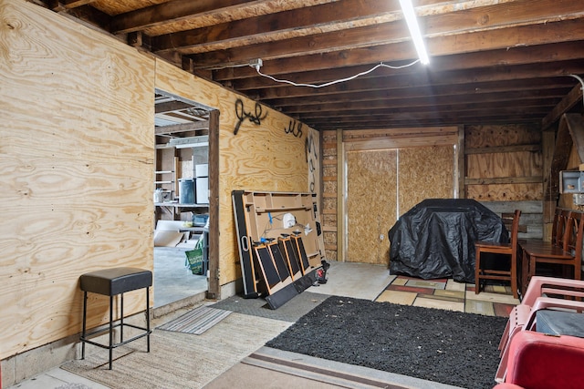 view of basement