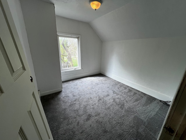 63 Hamilton St, Pontiac, MI 48342 - additional living space featuring vaulted ceiling, carpet floors, and baseboards