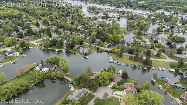4976 Ledgewood Dr, Commerce Twp, MI 48382 - drone / aerial view of a nearby body of water