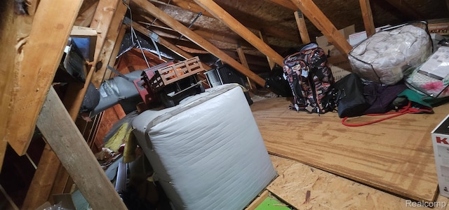 8889 Anchor Bay Dr, Clay, MI 48001 - view of unfinished attic