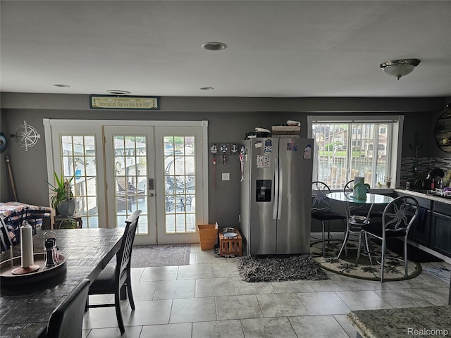 8889 Anchor Bay Dr, Clay, MI 48001 - dining space featuring french doors