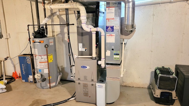 6192 N Shore Dr, West Bloomfield, MI 48324 - utilities with gas water heater and heating unit