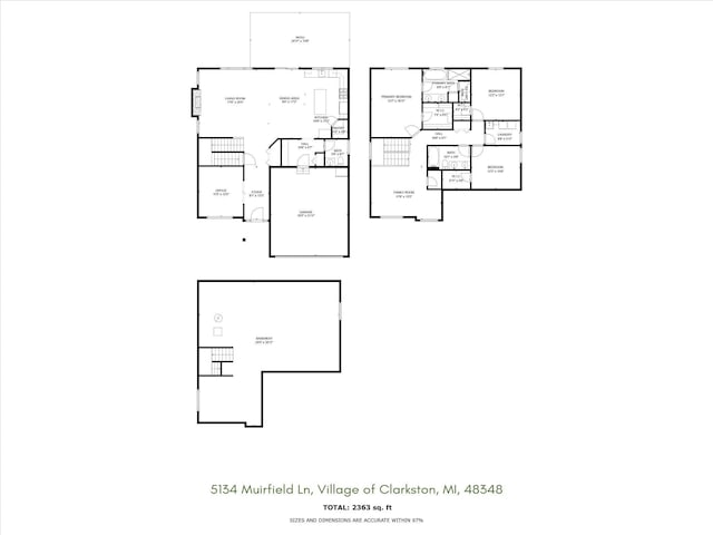 5134 Muirfield Ln, Clarkston, MI 48348 - property floor plan