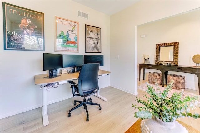 5134 Muirfield Ln, Clarkston, MI 48348 - office area with wood finished floors and baseboards