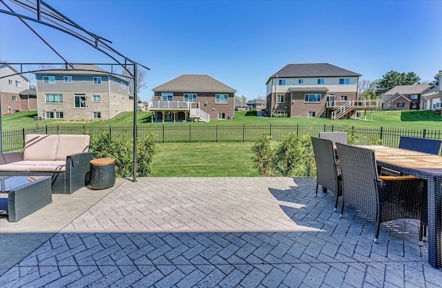 5134 Muirfield Ln, Clarkston, MI 48348 - view of patio featuring a residential view and an outdoor hangout area