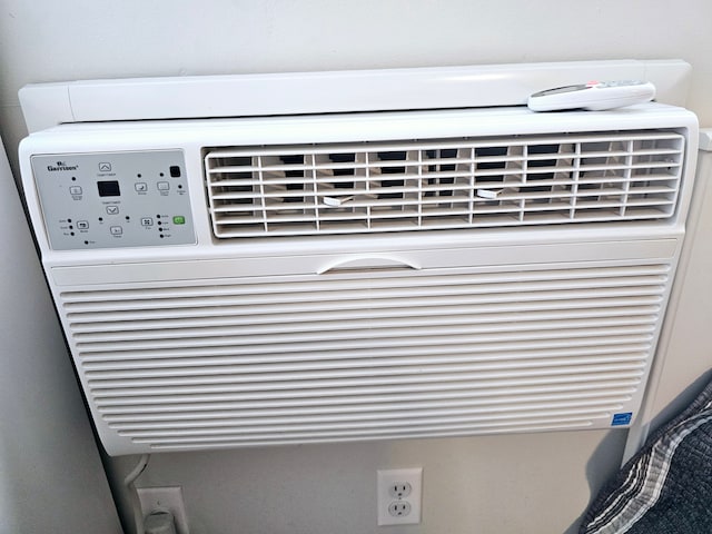 detailed view of an AC wall unit