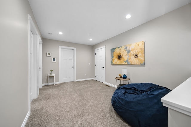153 Tippi Trl, Buckley, MI 49620 - living area with recessed lighting, baseboards, and carpet floors