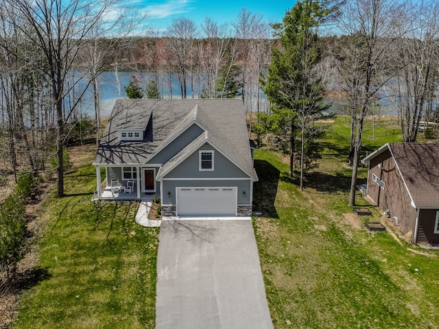 153 Tippi Trl, Buckley, MI 49620 - aerial view of property and surrounding area with a large body of water