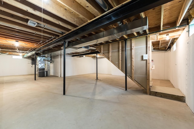1953 Harley Ct, Ann Arbor, MI 48103 - unfinished basement with heating unit