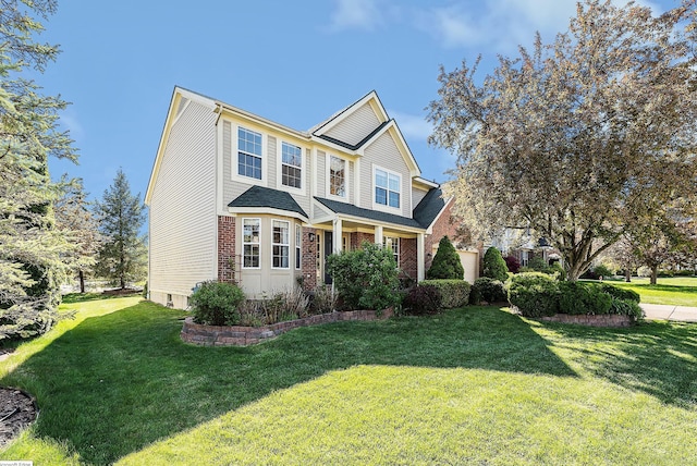1953 Harley Ct, Ann Arbor, MI 48103 - craftsman house featuring a front lawn and brick siding