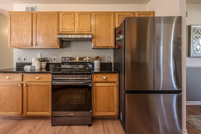 1953 Harley Ct, Ann Arbor, MI 48103 - kitchen with stainless steel appliances, under cabinet range hood, and light wood-style flooring
